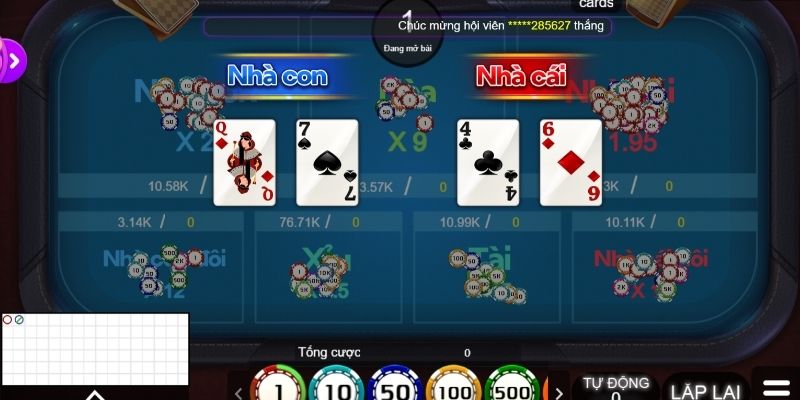 So sánh khả năng thắng trong Liêng với Baccarat