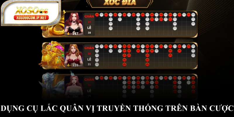 Dụng cụ lắc quân vị truyền thống trên bàn cược Dụng cụ lắc quân vị truyền thống trên bàn cược