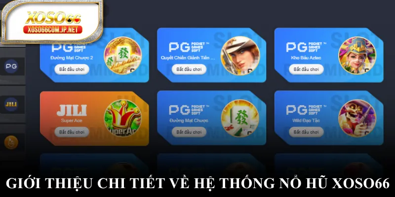 Giới thiệu chi tiết về hệ thống nổ hũ XOSO66 Giới thiệu chi tiết về hệ thống nổ hũ XOSO66